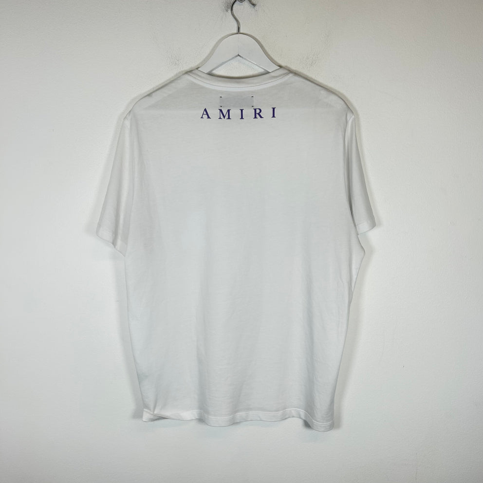 Amiri White/Purple MA Pocket Tee Size L