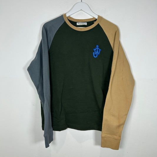 J.W. Anderson Color Block Logo Crewneck Size XL