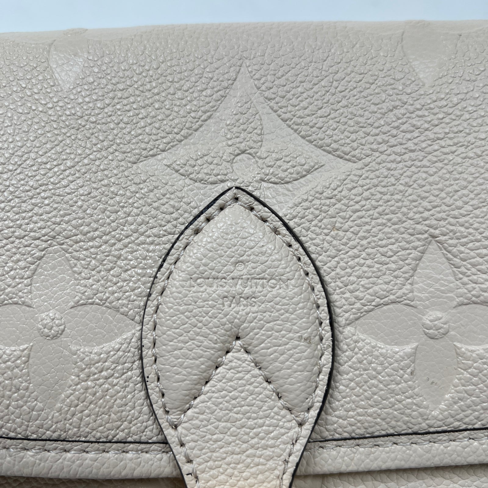 Louis Vuitton Cream Monogram Empreinte Diane NM Handbag