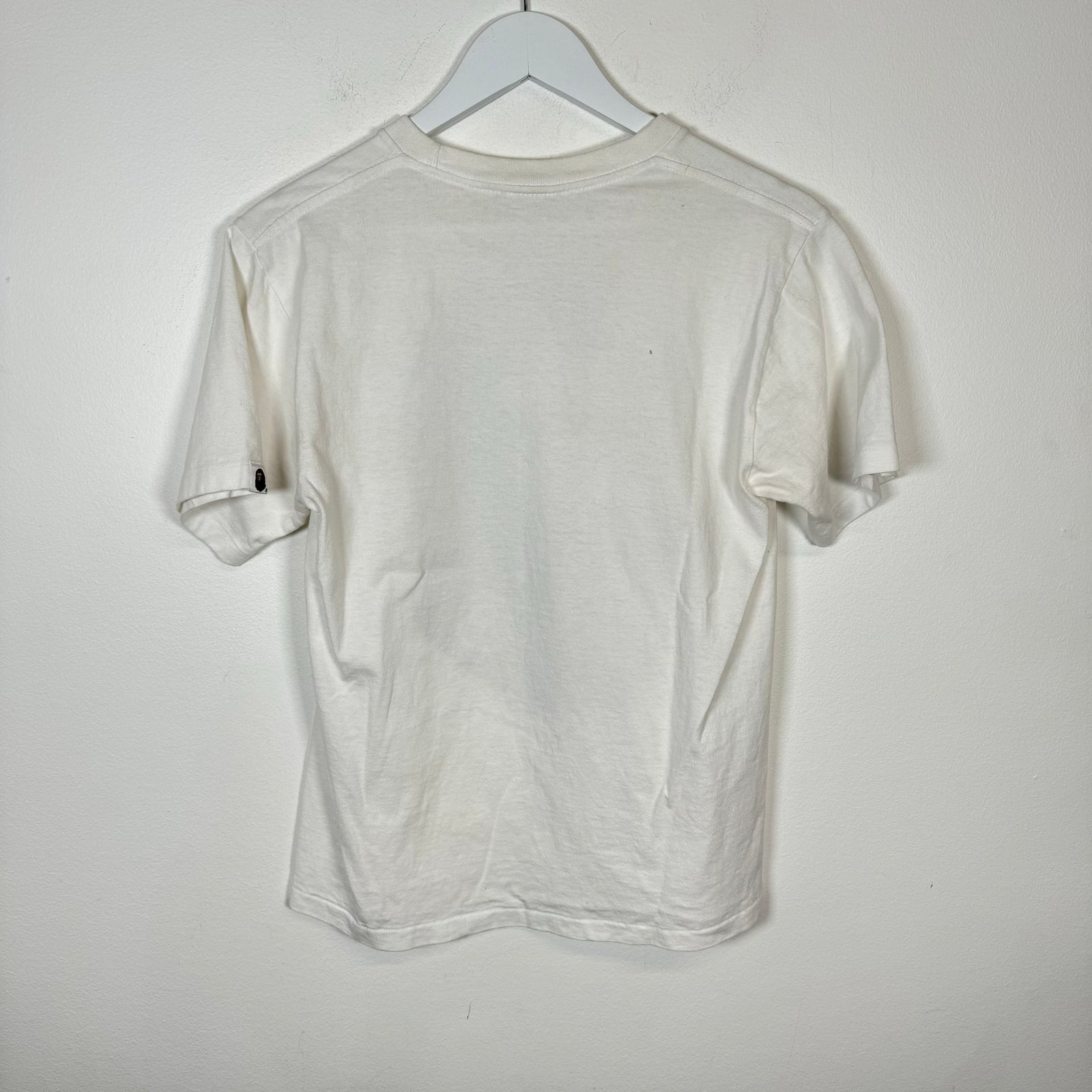 Bape White/Black Ape Head Tee Size S