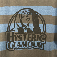 Hysteric Glamour Blue Striped Tee Size Free