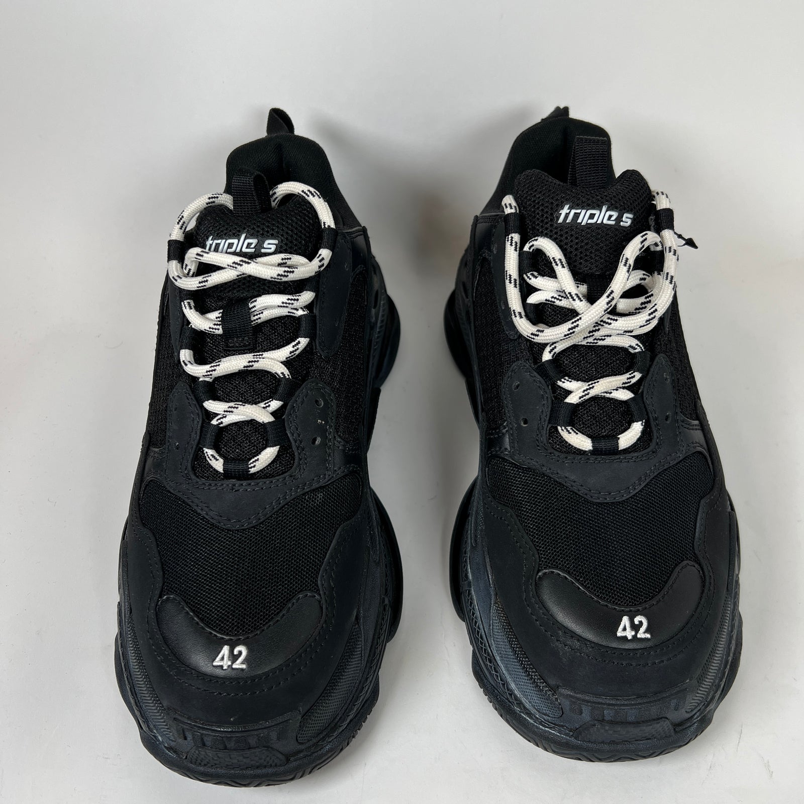 Balenciaga Black Triple S Sneaker Size 42