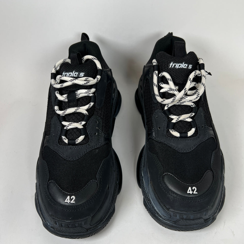 Balenciaga Black Triple S Sneaker Size 42