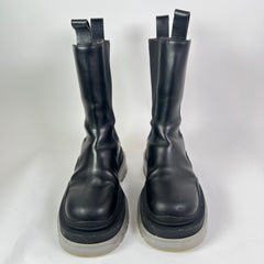 Bottega Veneta Clear Sole Leather Tire Boots