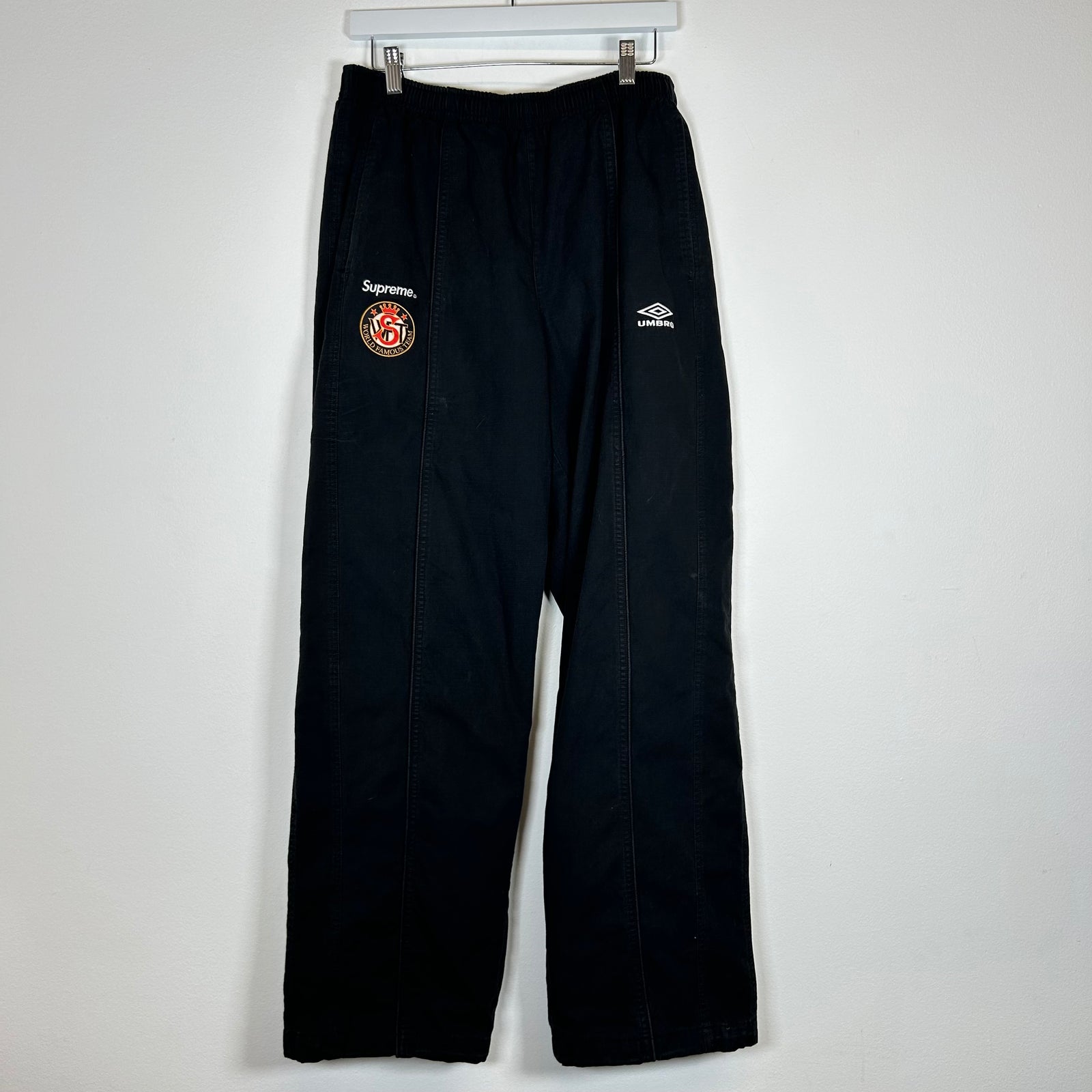 Supreme x Umbro Black Ripstop Track Pants Size L