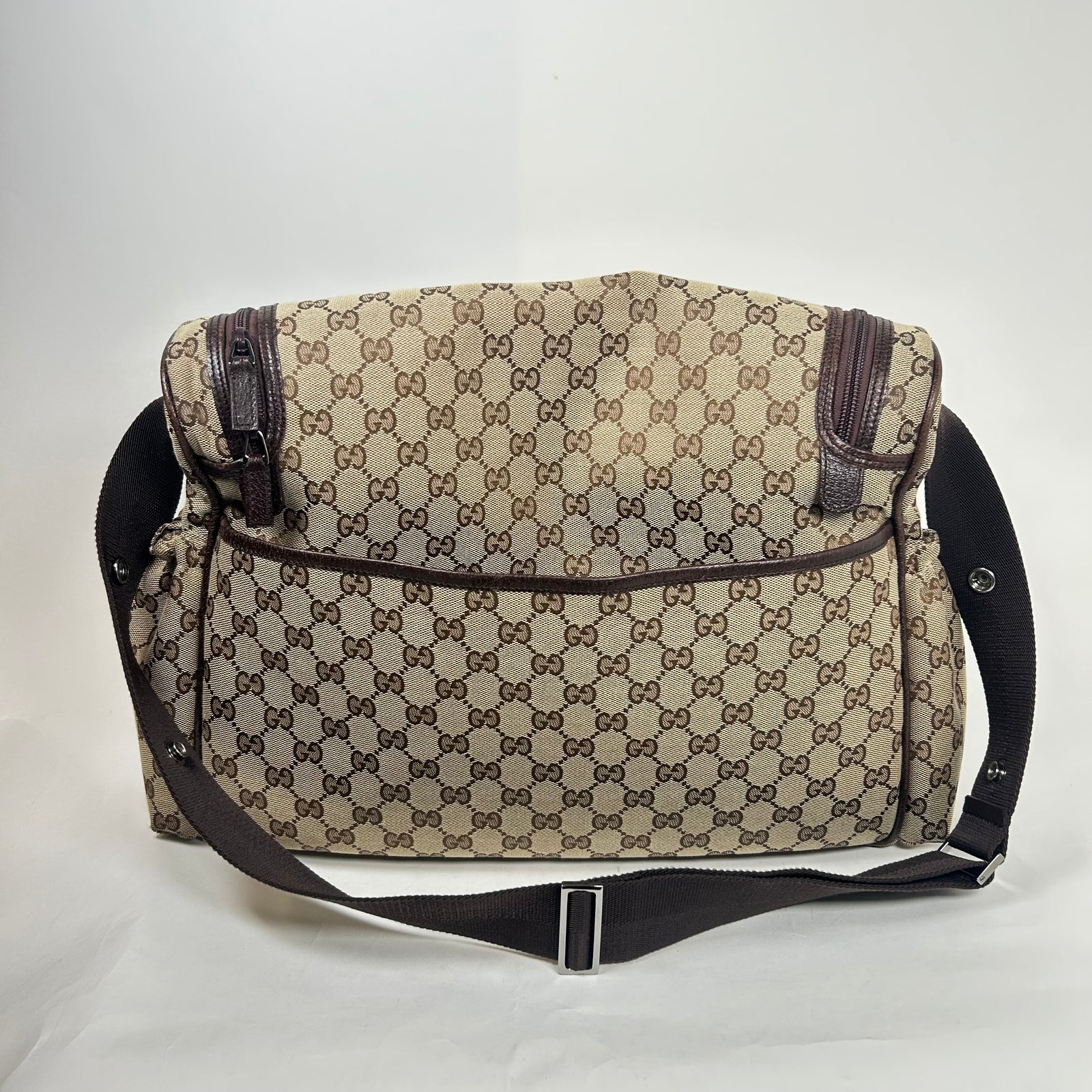 Gucci Beige GG Canvas Diaper Bag