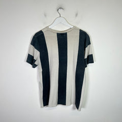 Saint Laurent Striped Rive Gauche Logo T-Shirt