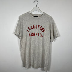 Fear of God Red Logo Baseball Tee Size M