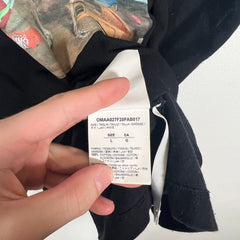 Off White Black Skeleton Tee Size L