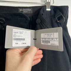 Balenciaga Black SS22 Cargo Sweatpants