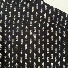 Saint Laurent King & Queen of Hearts Saint Laurent Button Up Shirt Size L
