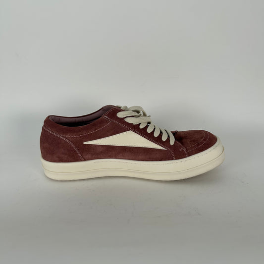 Rick Owens Dusty Pink Suede Vintage Sneaker Vans Size 45
