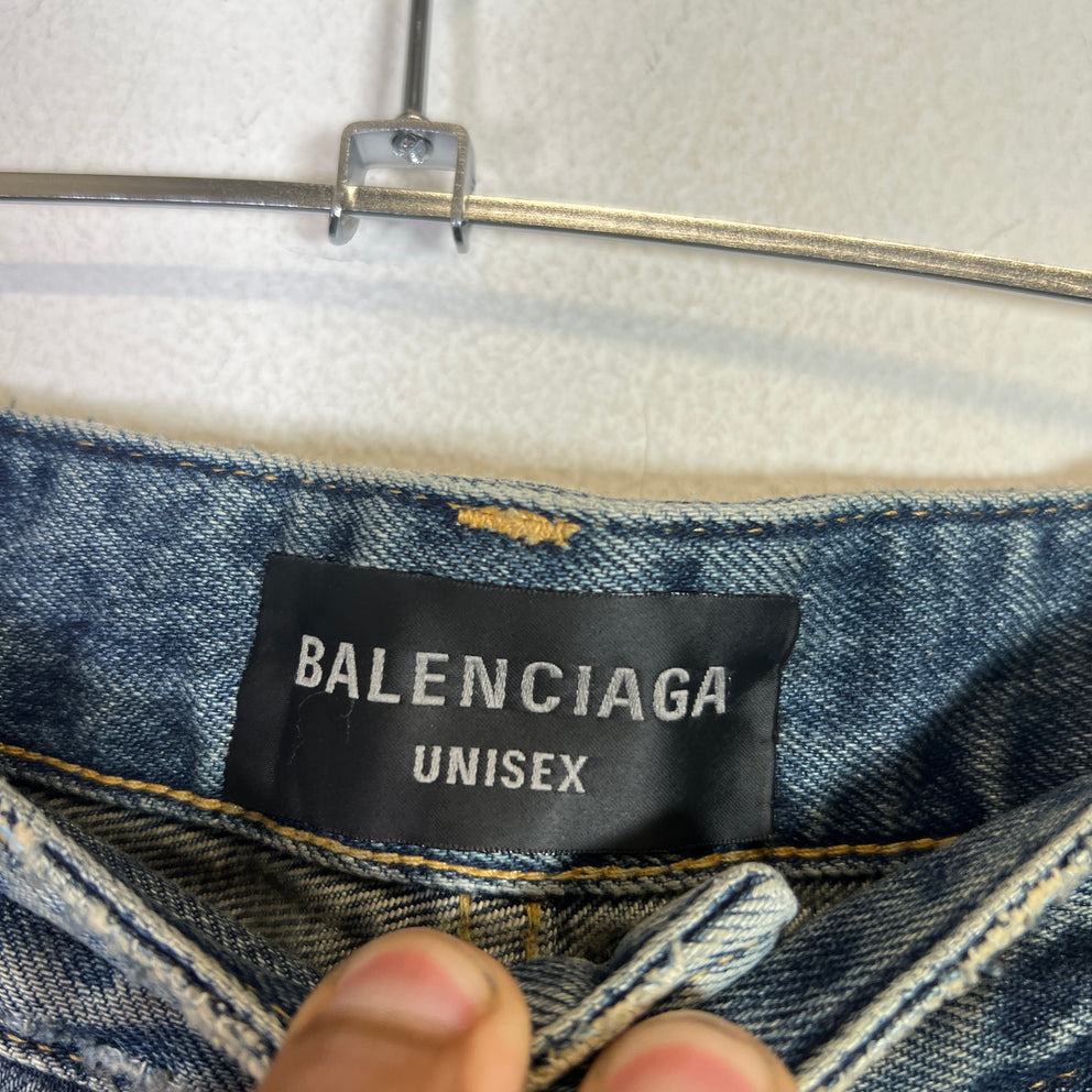 Balenciaga SS23 Mud Wash Baggy Denim Jeans