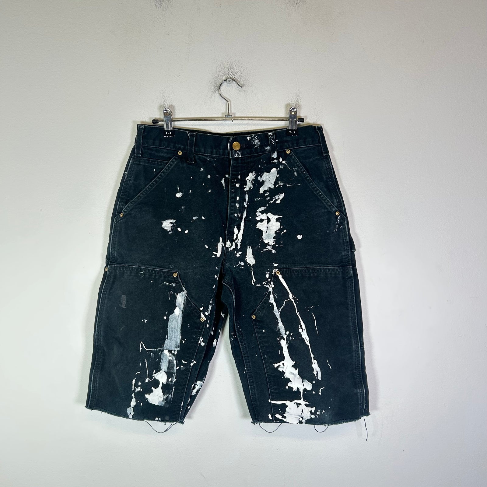 Carhartt Paint Splatter Double Knee Carpenter Shorts