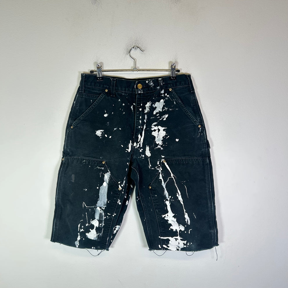 Carhartt Paint Splatter Double Knee Carpenter Shorts