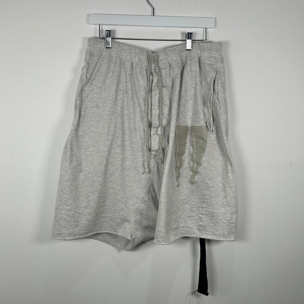 Rick Owens Grey Strobe Faun Shorts Size L