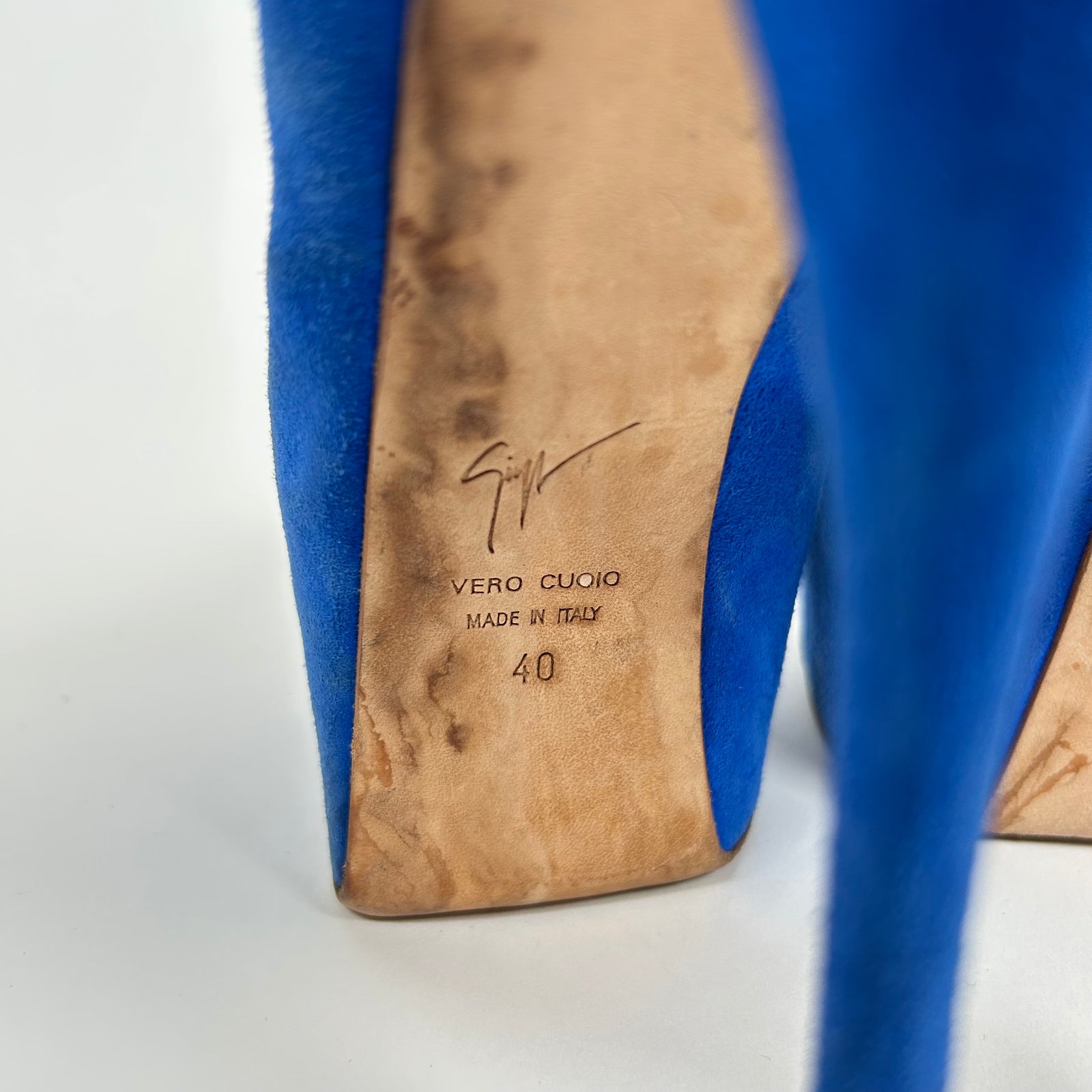 Giuseppe Zanotti Royal Blue Heels Size 40