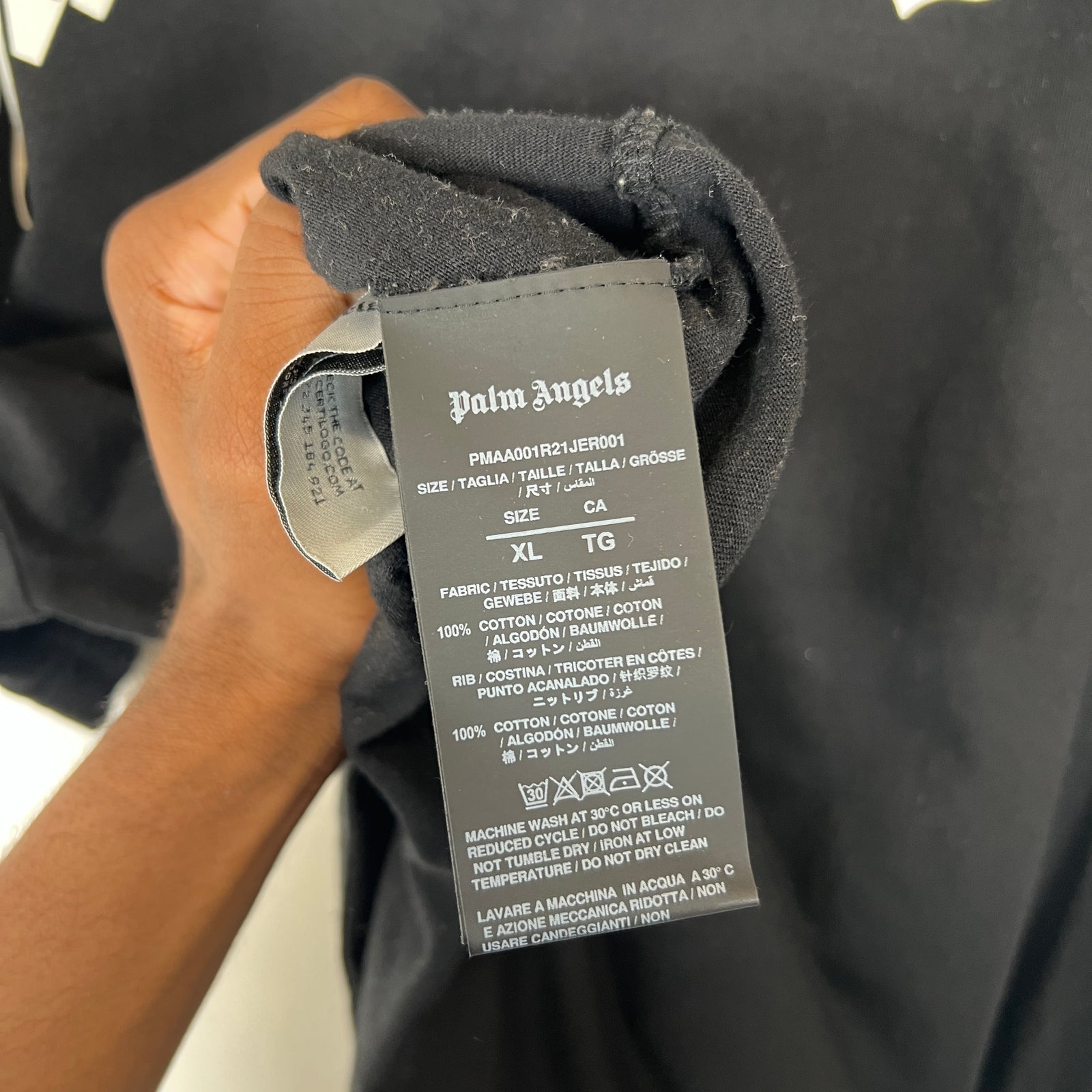 Palm Angels Black Teddy Bear Graphic T-Shirt Size XL