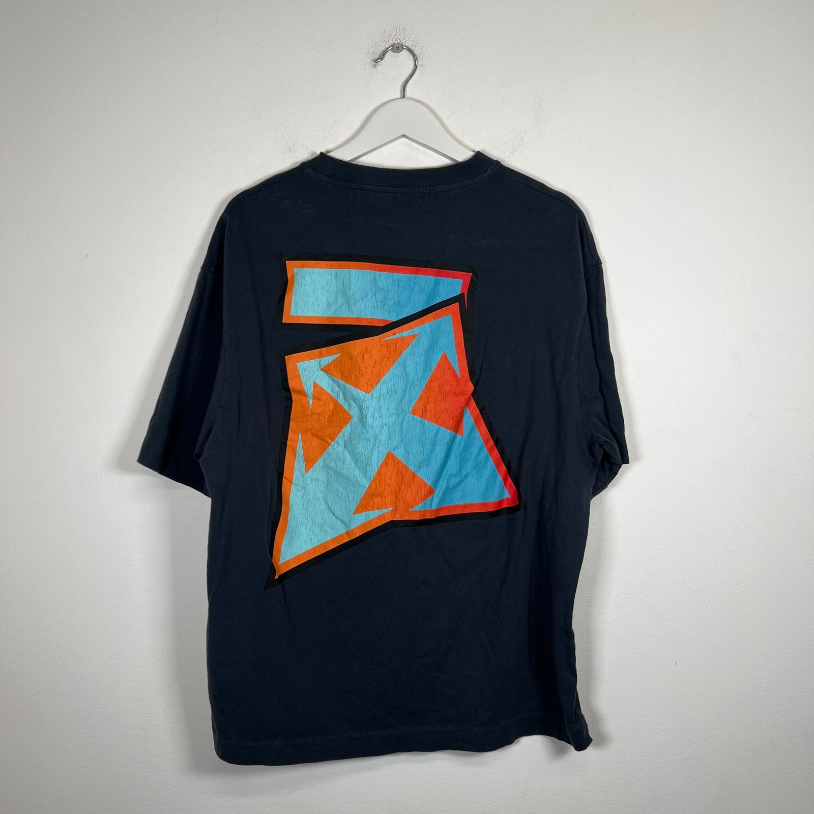 Off-White Navy Degrade Thunder T-shirt Size M