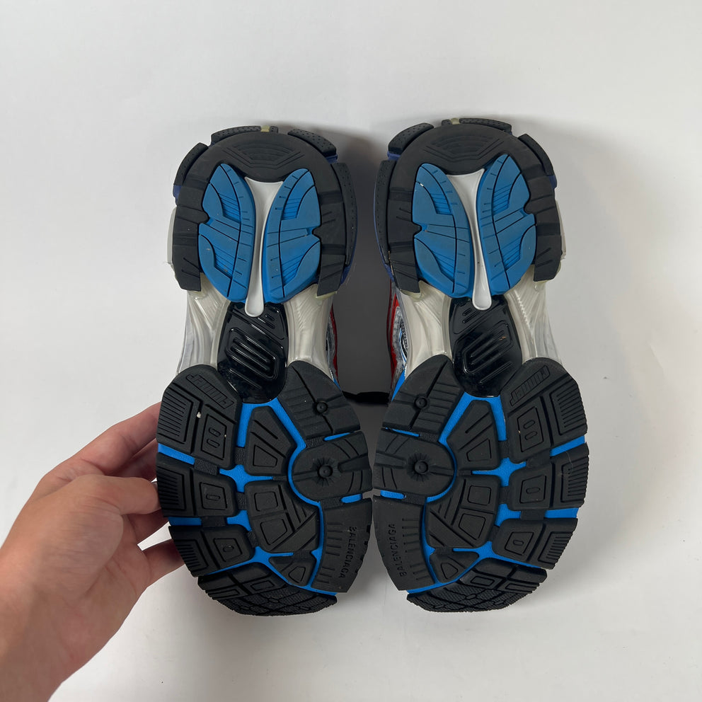 Balenciaga Red/Blue Runner Sneakers Size 40
