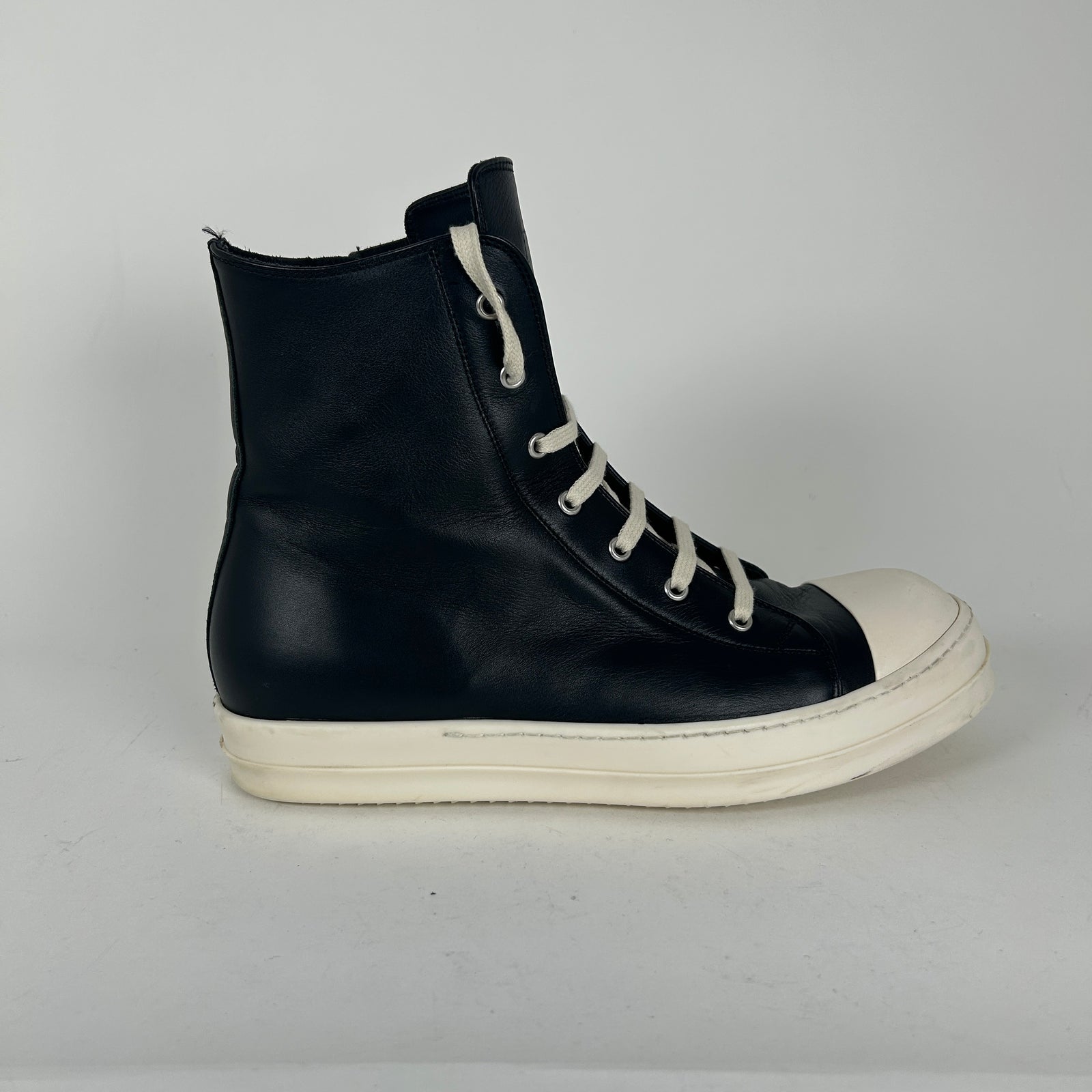 Rick Owens Mainline Leather Hightop Ramones