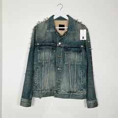 Givenchy Spiked Jean Jacket Size Medium