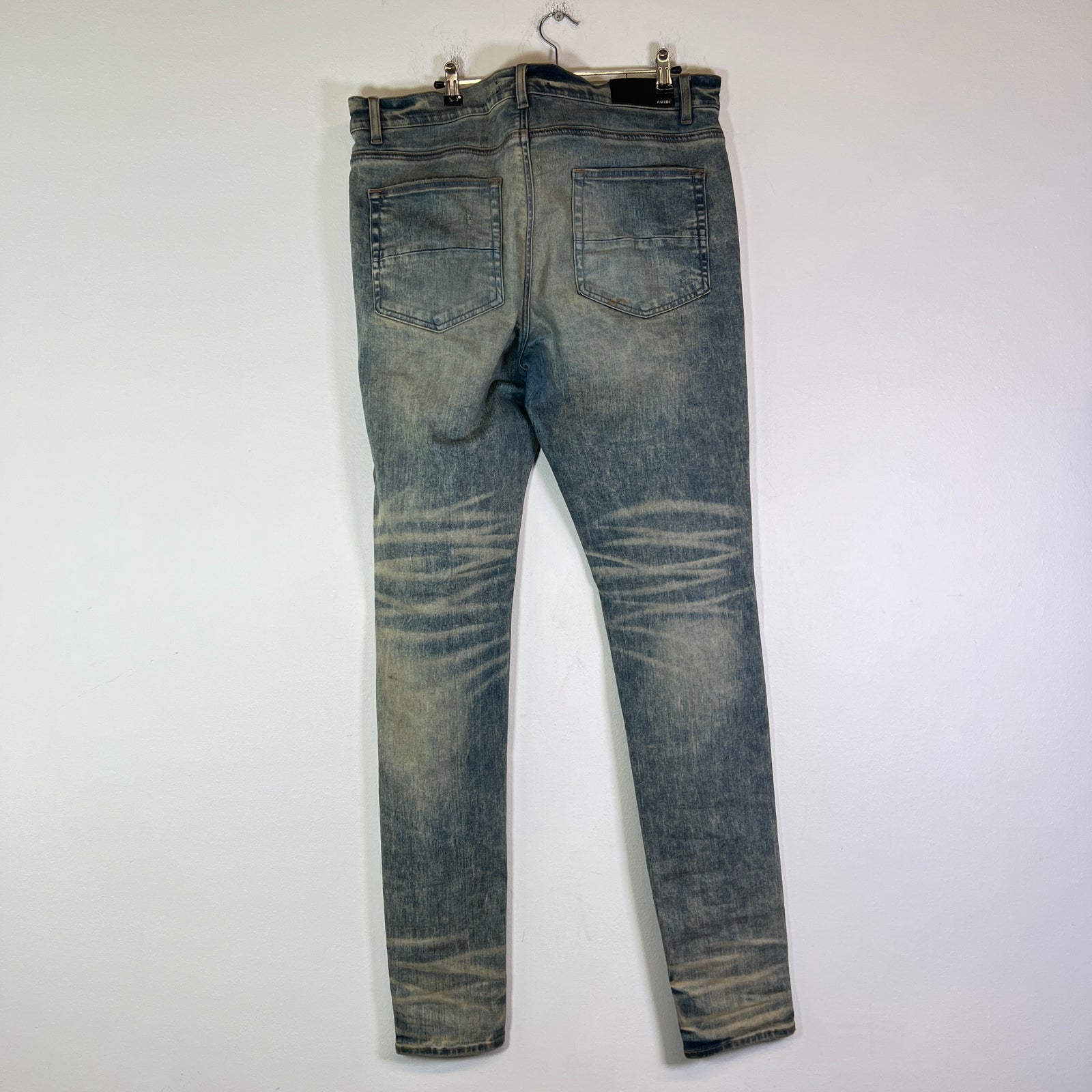 Amiri Dirty Indigo Bandana MX1 Jeans