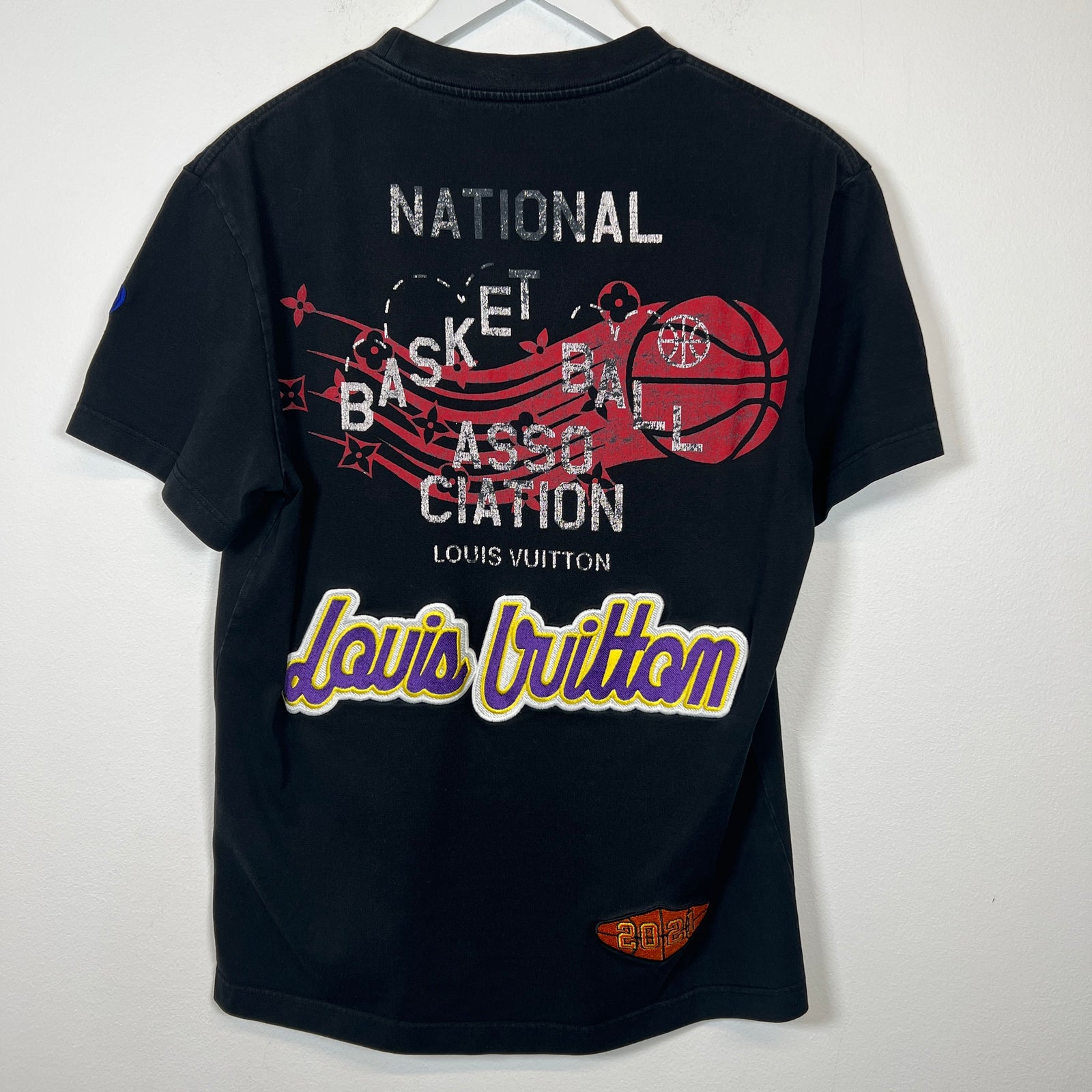 Louis Vuitton x NBA Black Trophy Tee Sz S