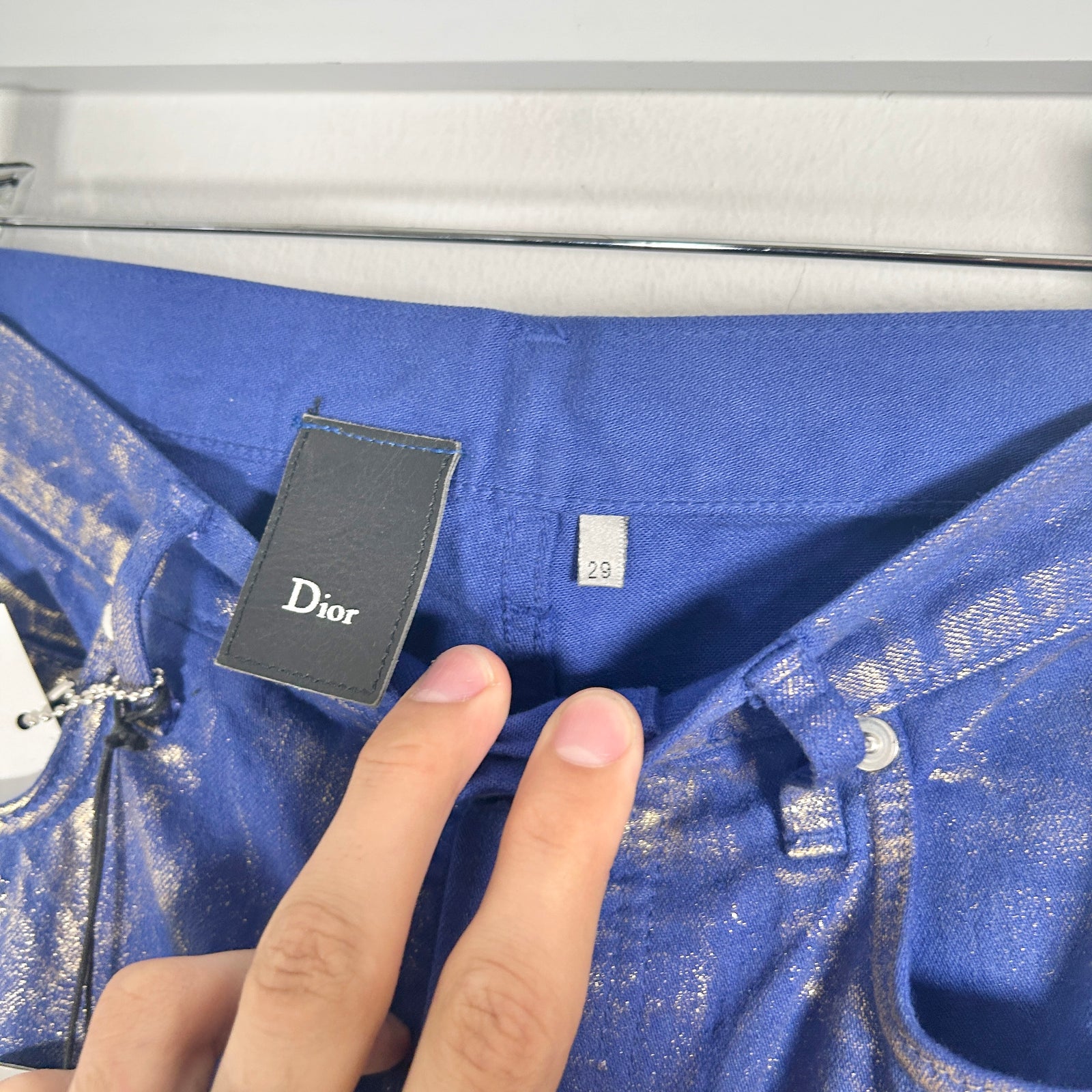 Dior Blue Gold Wax Denim Size 29