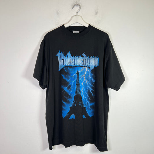 Balenciaga SS26 Paris Thunderstorm T-Shirt