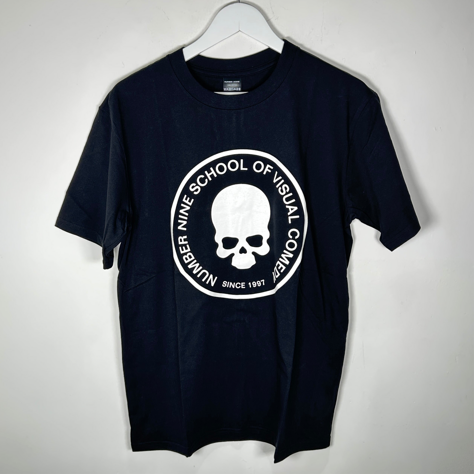 Number (N)ine School of Visual Comedy Black T-Shirt Size 3