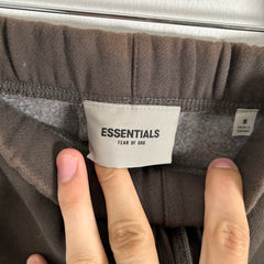 Essentials Brown Logo Sweat-Shorts Size S