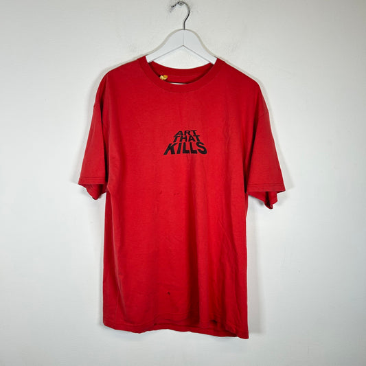 Gallery Dept Red "Art That Kills" T-shirt Size L
