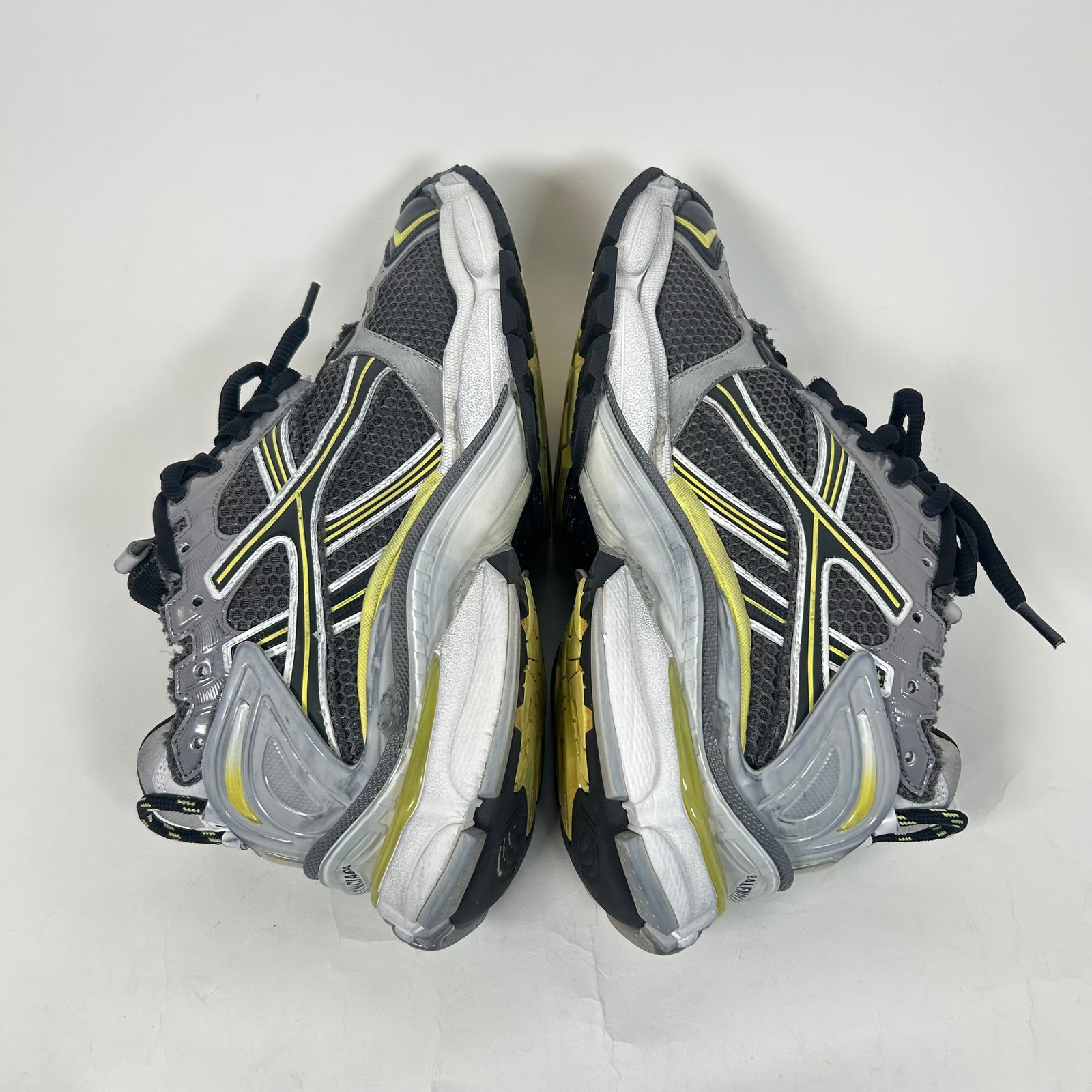 Balenciaga Grey/Yellow Runner Size 42