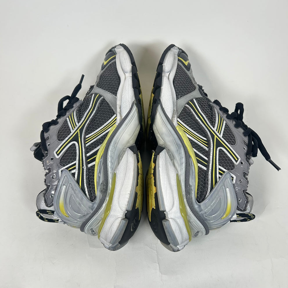 Balenciaga Grey/Yellow Runner Size 42