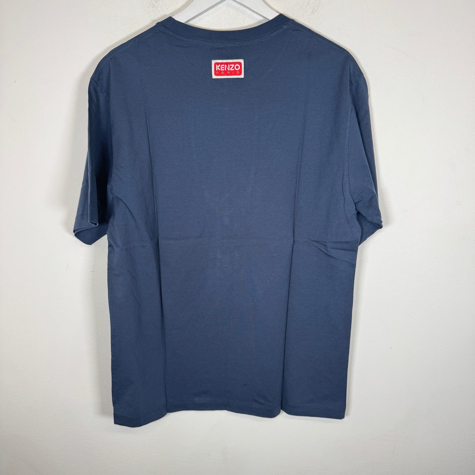 Kenzo Navy Flower Logo Tee Size L