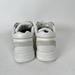 Chanel White Suede Calfskin Runner Size 37