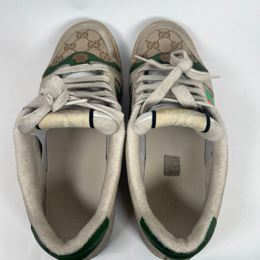Gucci Beige GG Distressed Screener Size GG 9.5