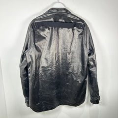 Rick Owens Black Wax Fog Pocket Jacket SS23  Size 42