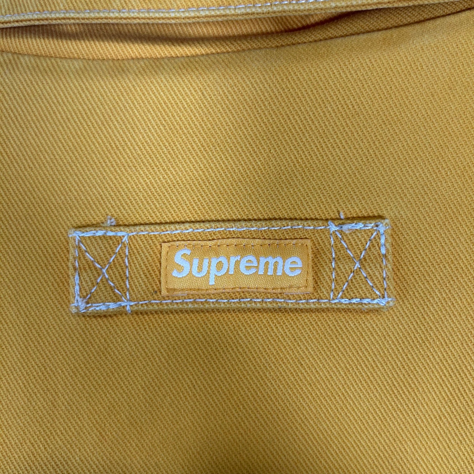 Supreme x Nike Yellow Double Zip Quilted Work Jacket Size XXL