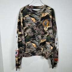 Heron Preston Camouflauge Reaper Patch Crewneck Size L