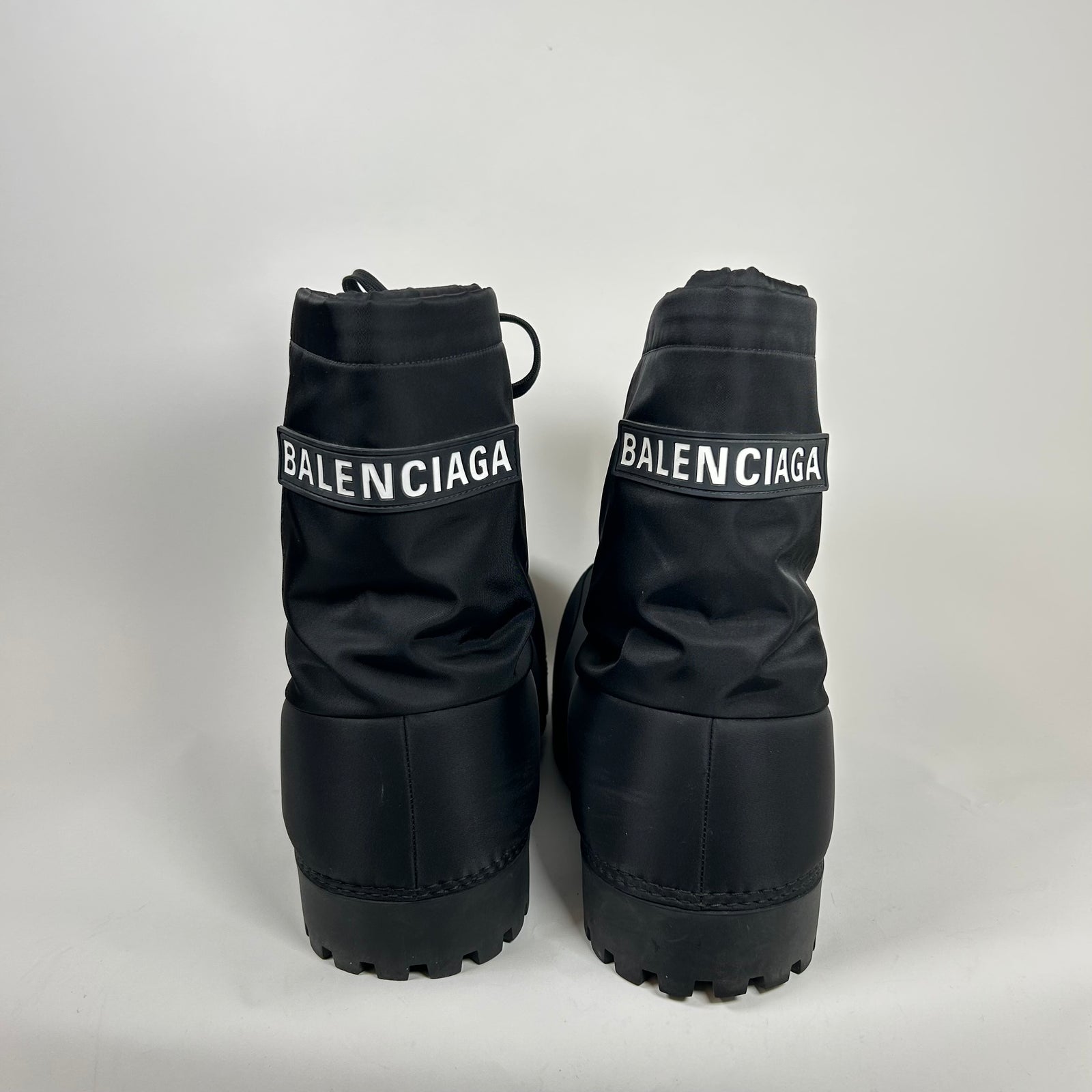 Balenciaga Black Alaska Nylon Boots OSFA