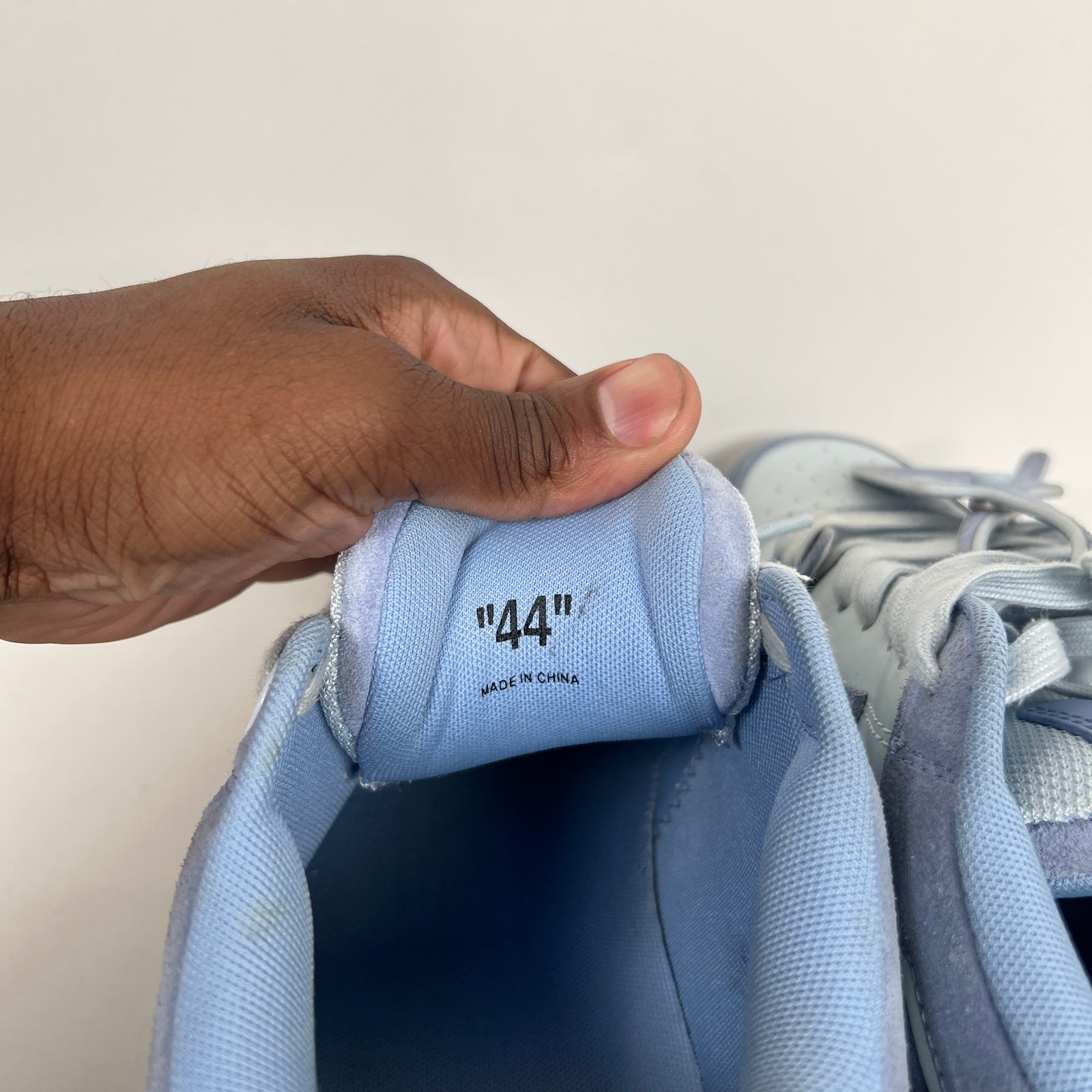 Off-White Blue Suede Out The Office Sneaker Size 44