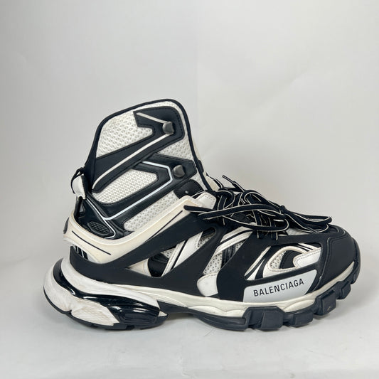 Balenciaga White/Black Hike High-Top Track Sneaker Size 43