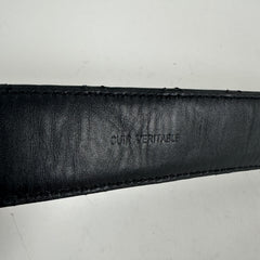 Chanel Black/Gold Quilted 'CC' Belt Size 32