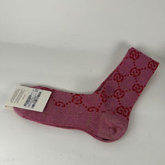 Gucci Pink Monogram Socks