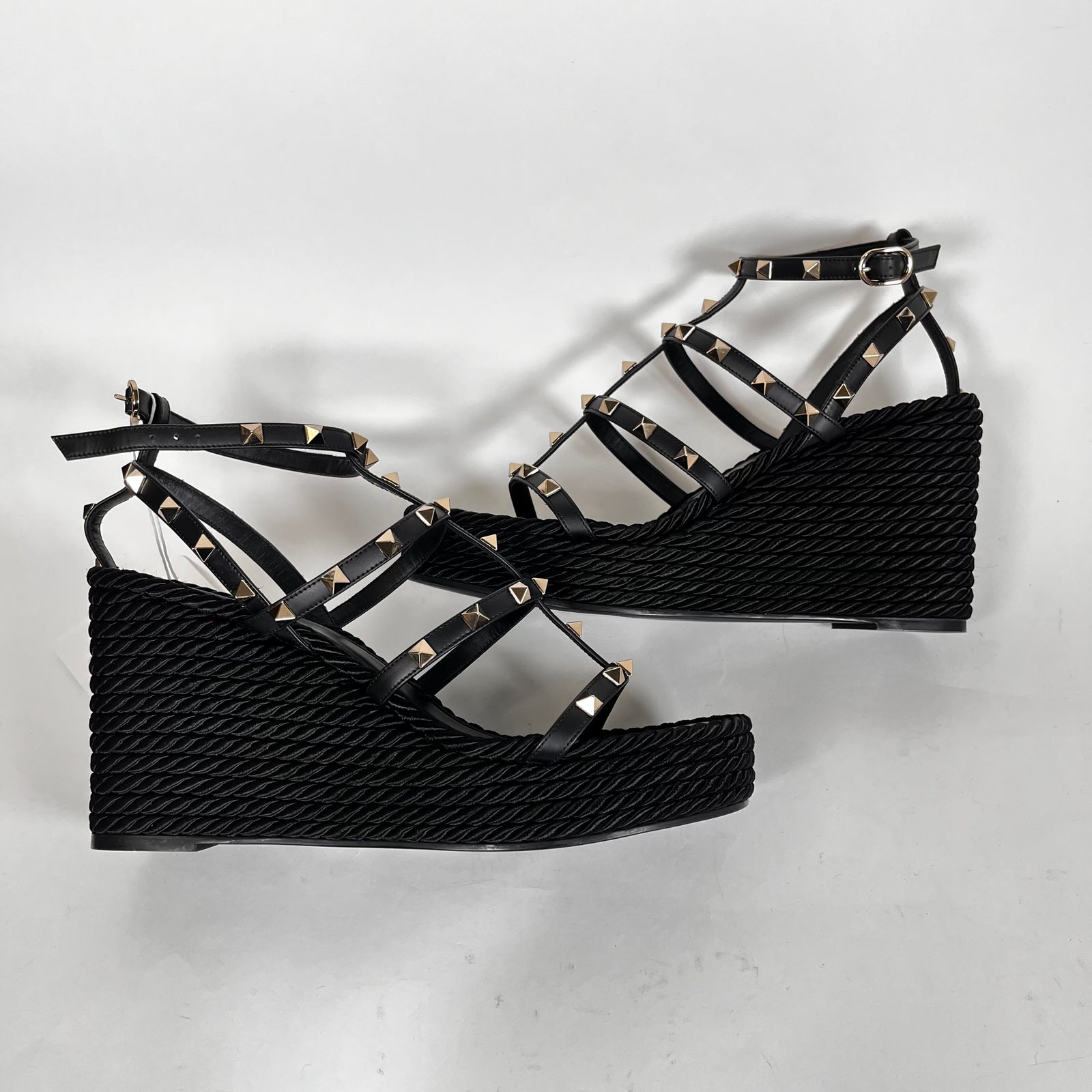 Valentino Rock Stud Wedge Platform Size 41