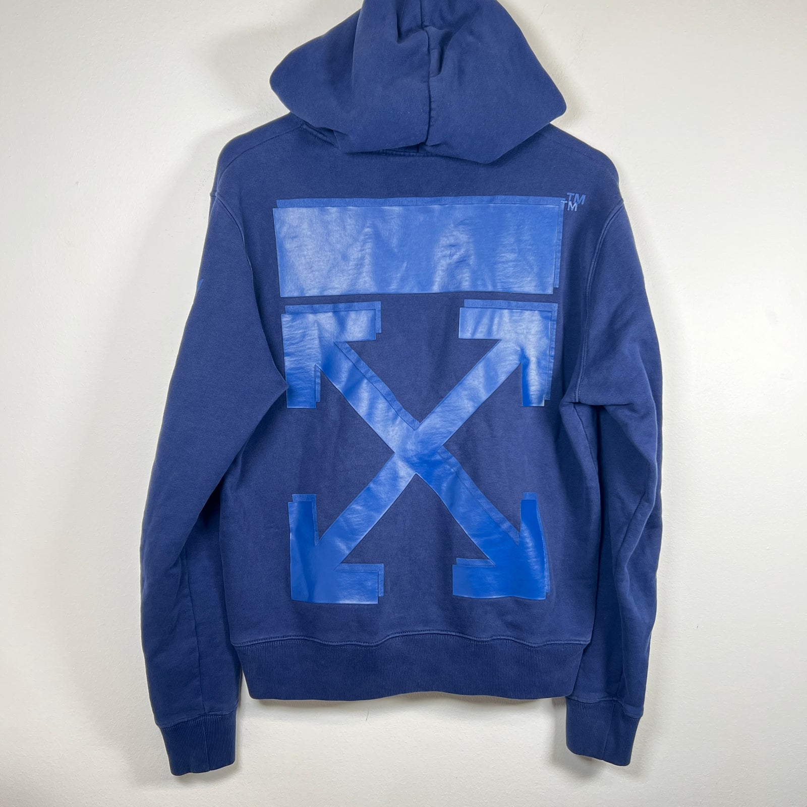 Off-White Navy Rubber Arrows Sweatshirt Size M