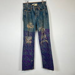 Junya Wantanabe Purple Floral Jeans Size S