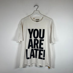 Gallery Dept White 'You Are Late' T-Shirt Size M